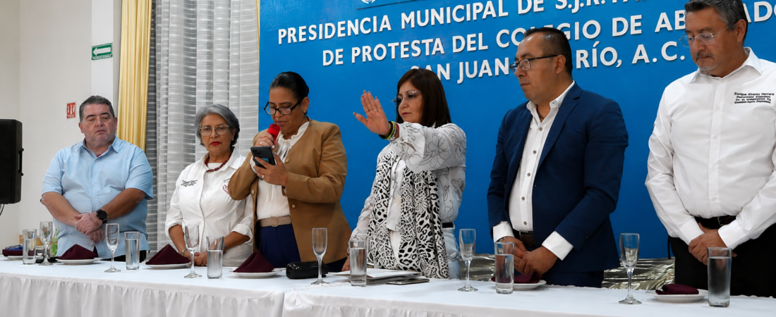 Rinde protesta Diana Sánchez Gallardo como presidenta del Colegio de Abogados de San Juan del Río A.C.